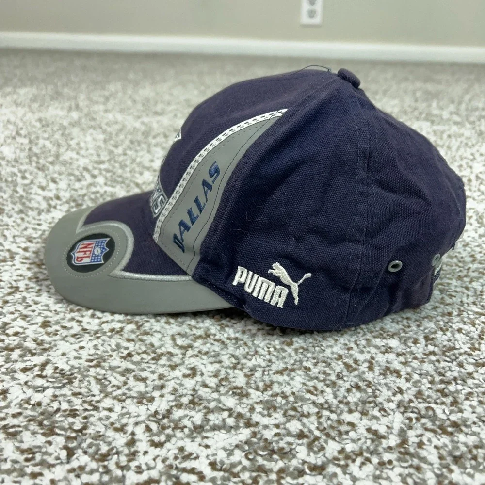 Vintage Dallas Cowboys Hat Cap Strap Back Mens One Size Blue NFL Football Puma